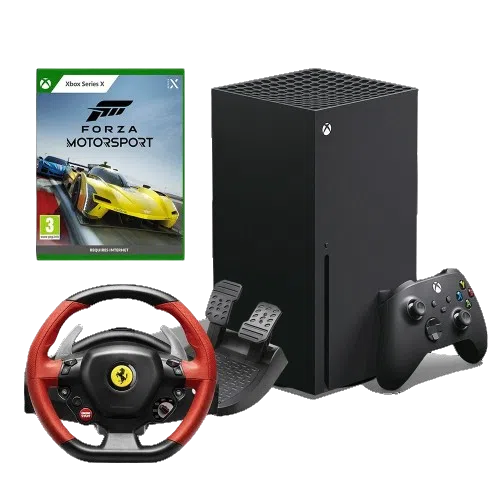 Xbox 1TB + משחק פורזה + הגה Thrustmaster דגם 458